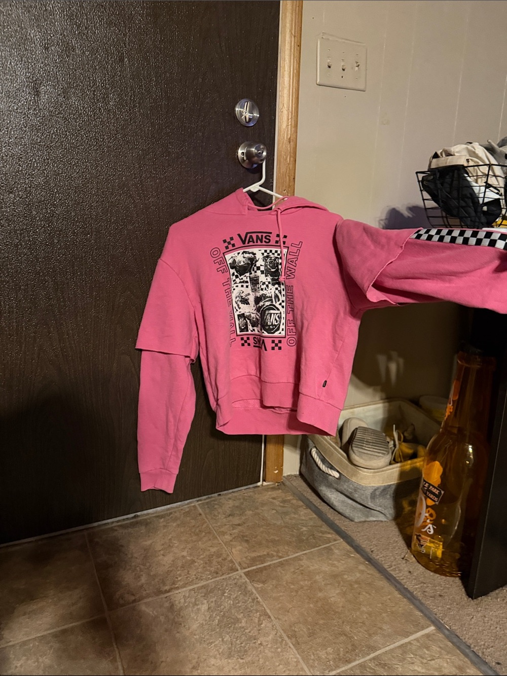 Vans Hot Pink Graphic Pullover Hoodie
